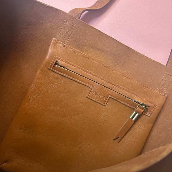 Madewell Tan and Black Leather Tote - Picture 6 of 6